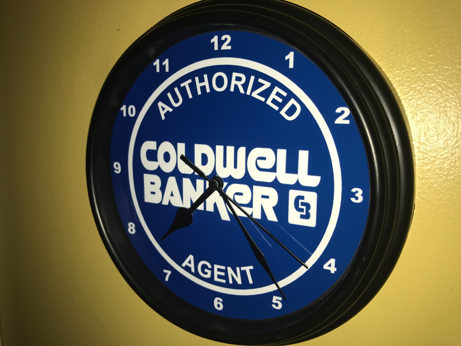 Coldwell Banker Real Estate Agent Office Realtor Advertising Clock Sign