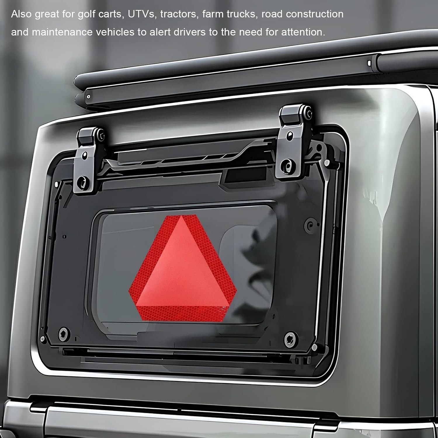 Diamond Grade Reflective Slow Moving Vehicle Signs – Waterproof & Durable Decals