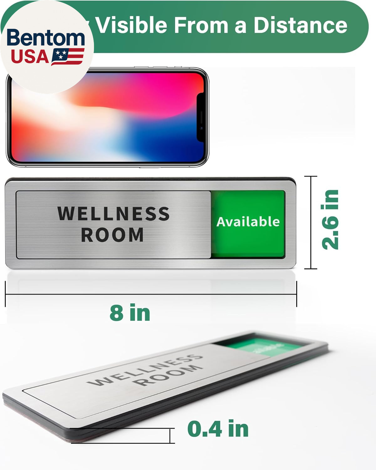 Conference Room Office Door Signs Do Not Disturb, in Use/Available Slider Sign f