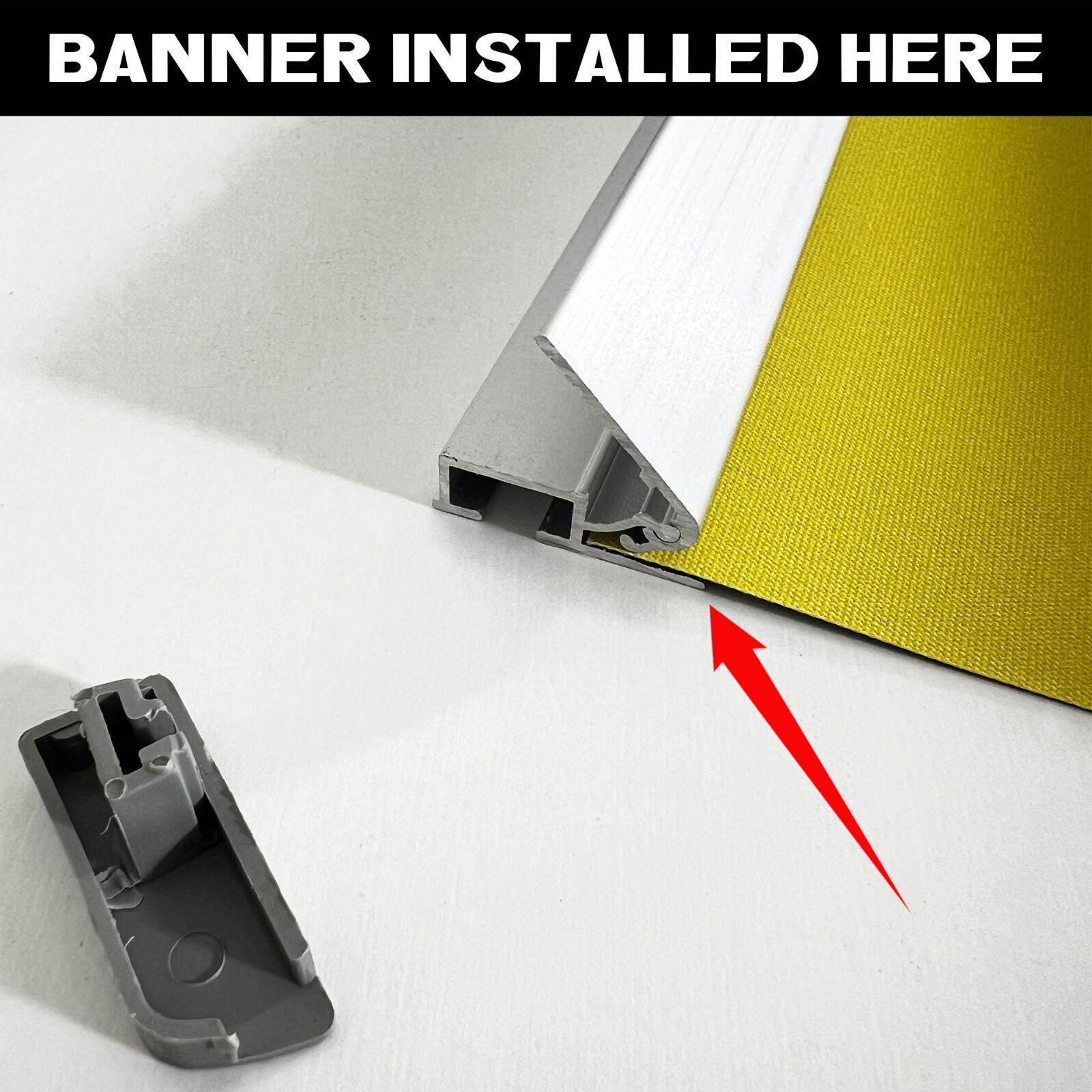 Deluxe Adjustable Banner Stand 18&Prime;24&Prime; 33½ » 36&Prime; 48&Prime; 60&Prime;x65-90&Prime; Wide-base