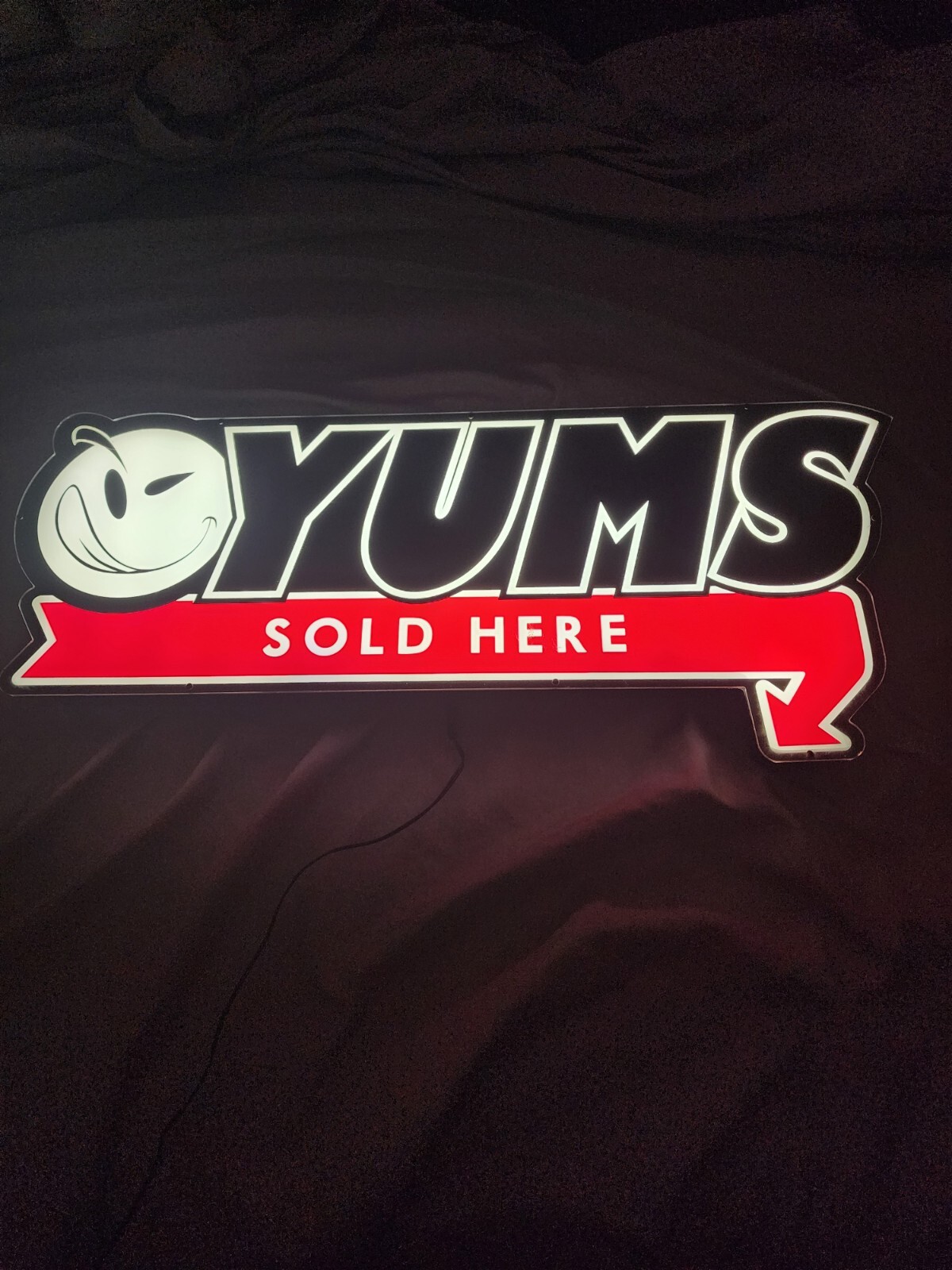YUMS SOLD HERE Light Up Sign original store sign