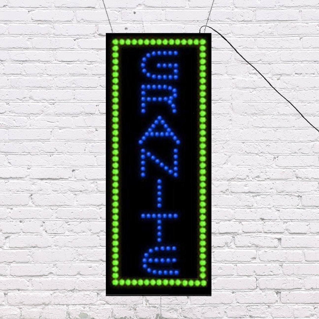LED Granite | Light-up Sign | 11&Prime;W x 27&Prime;H x 1&Prime;D