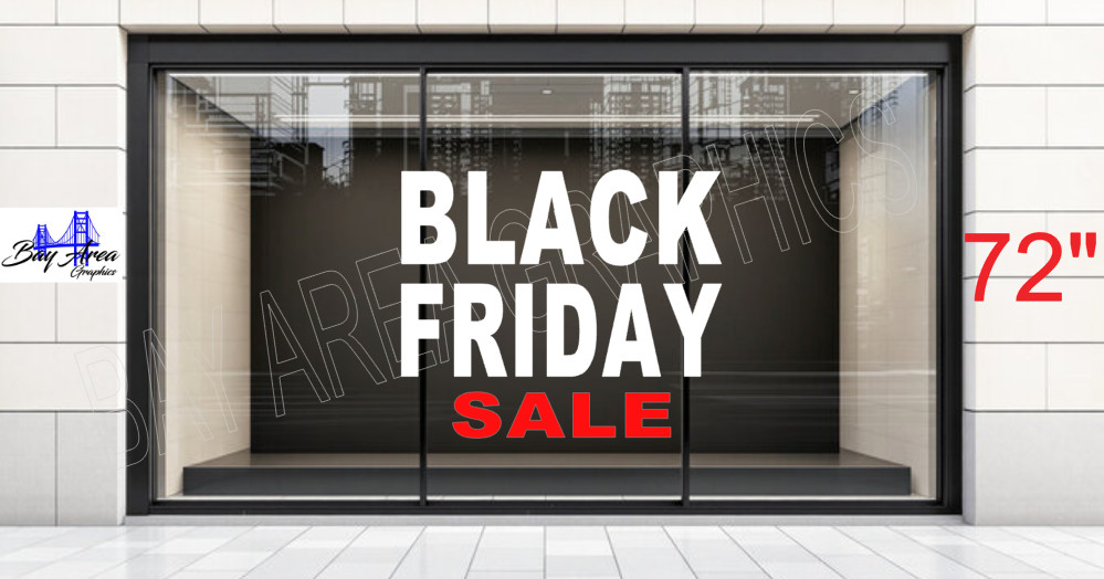 BLACK FRIDAY SALE Shop Window Decal *ORACAL 651 Vinyl Business Promotion Sign
