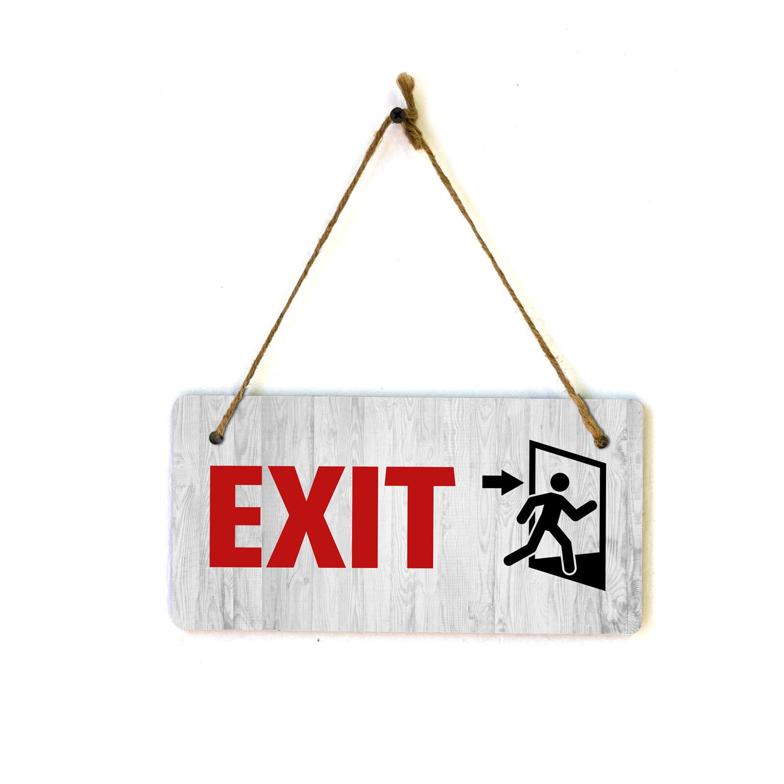 Exit 5×10 Hanging Plus Wall or Door Sign | Office Warning Signage