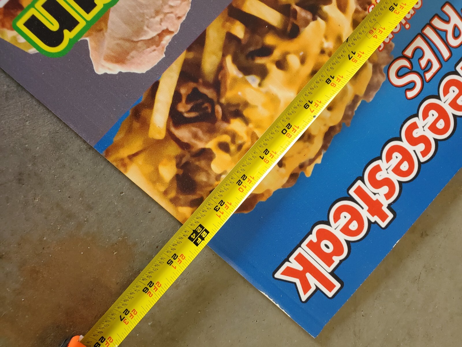 Fries Food Concession French fries Philly cheese steak size in pics