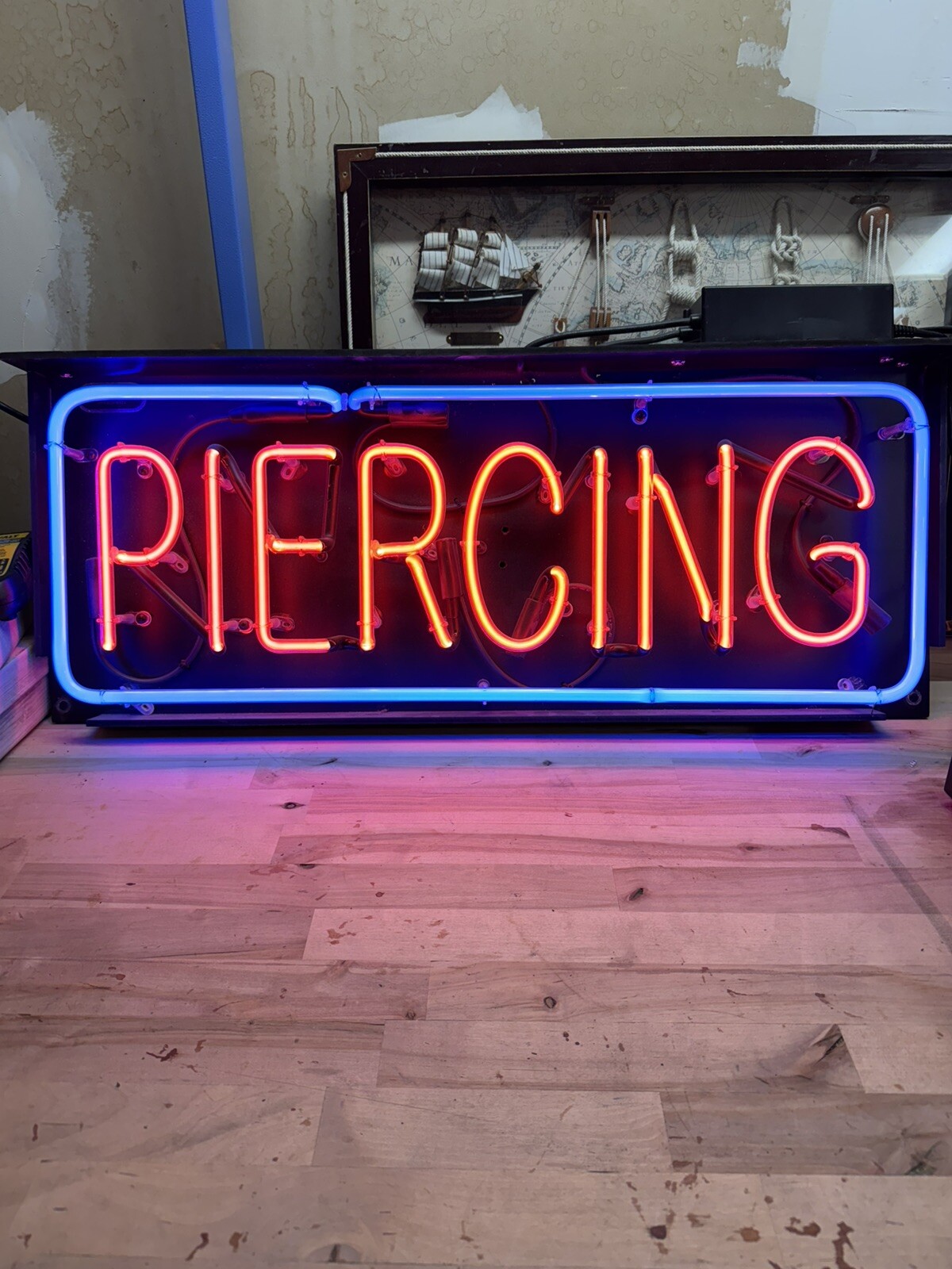Piercing Neon Sign 32&Prime;L x 13&Prime;H Large – Very Bright