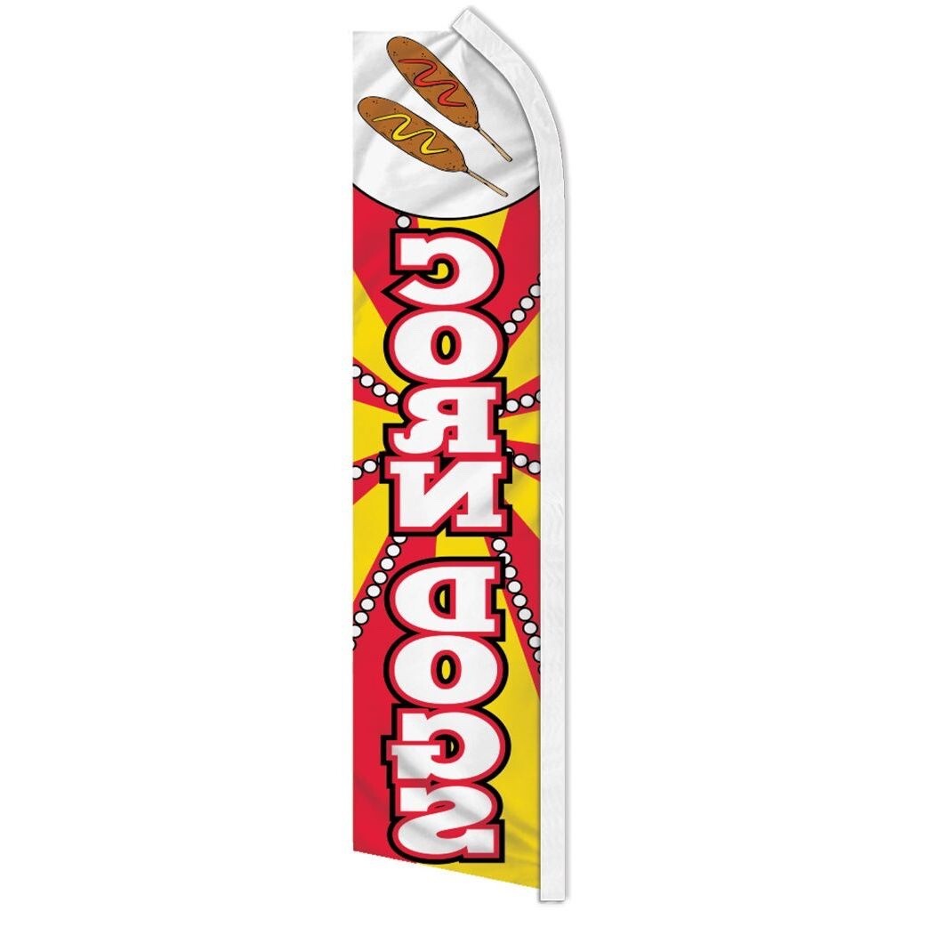 CORN DOGS advertising super flag polyester banner sign *POLE NOT INCLUDED*