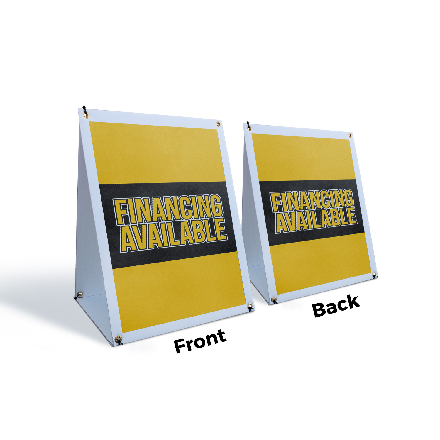 Financing Available A-Frame Sidewalk Sign Affordable Payment Business Loan