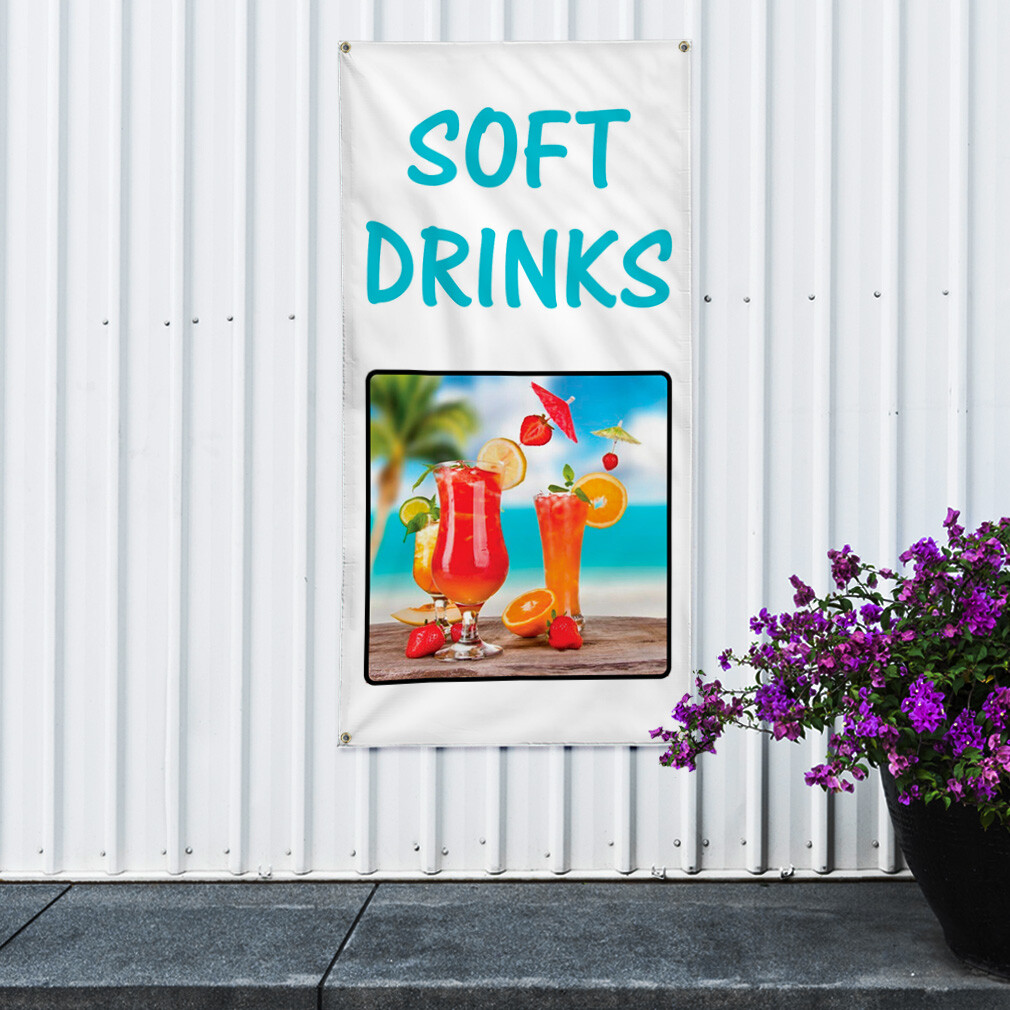 Vertical Vinyl Banner Multiple Sizes Outdoor Weatherproof Industrial Yard Signs