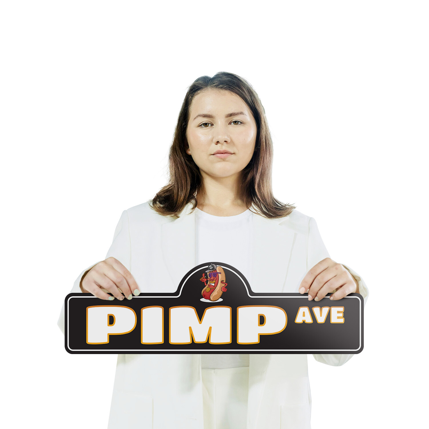 Pimp Plastic Street Sign Crossing Xing Gift Novelty Funny