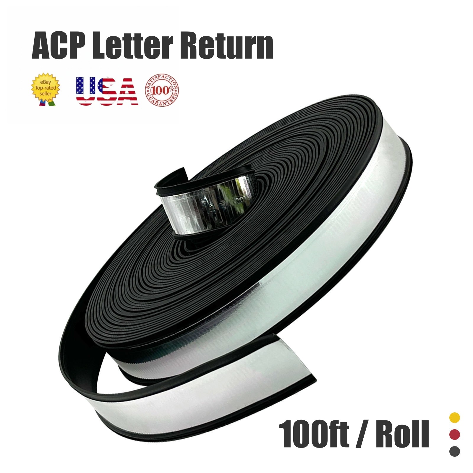 8cm x 33m Aluminum Trim Cap Coil for Channel Letter & Lightbox Sign Double Edge