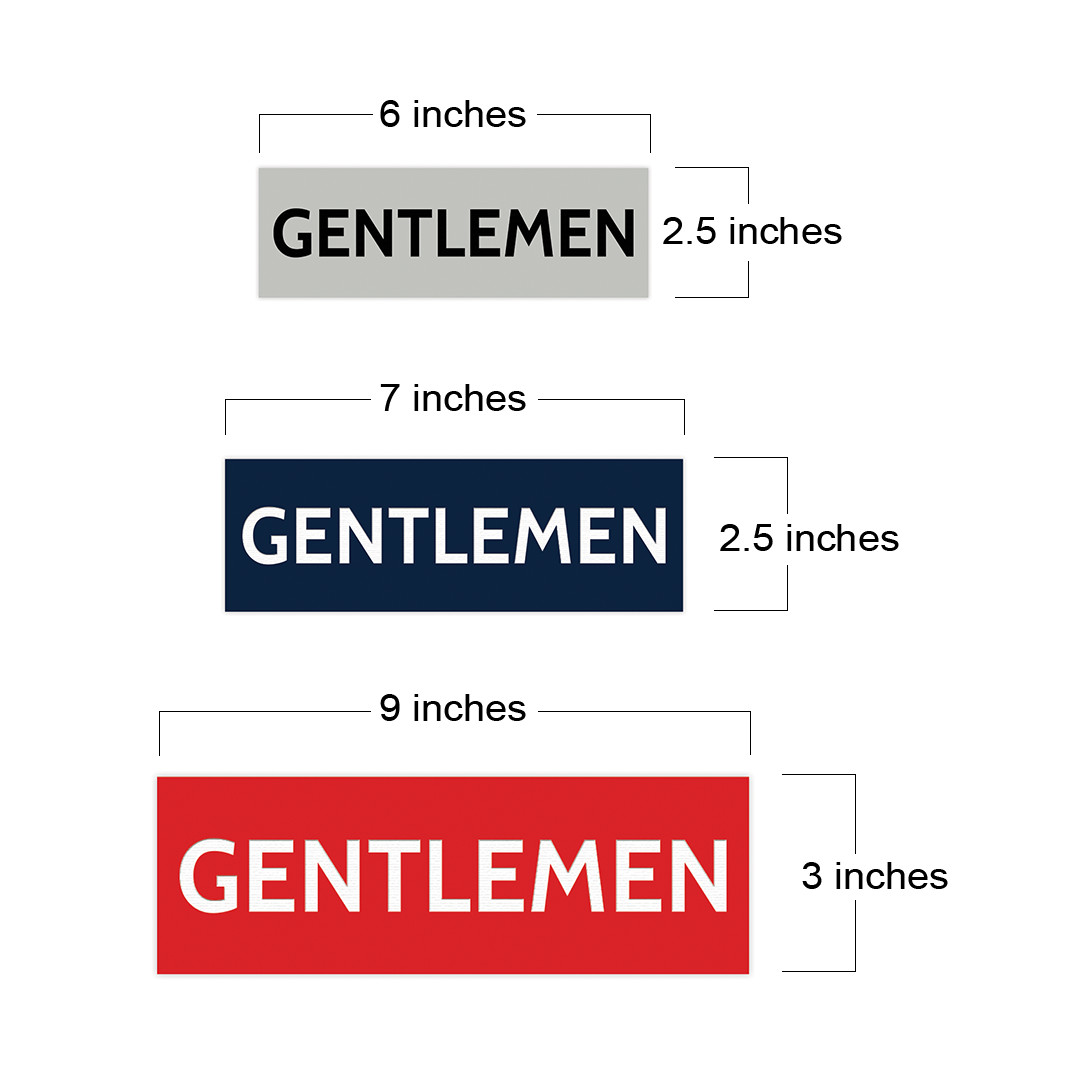 Basic Ladies and Gentlemen Sign Set