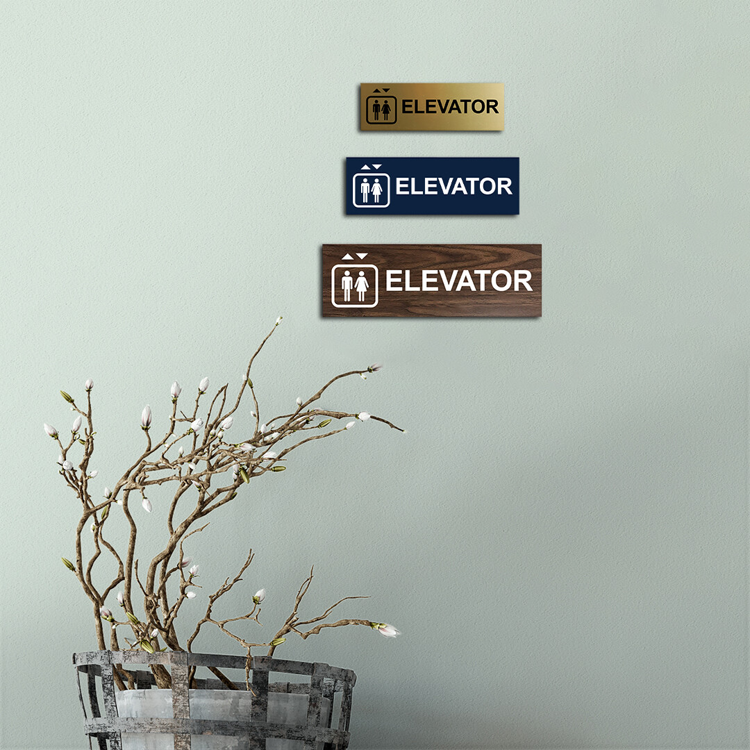 Basic Elevator Wall or Door Sign