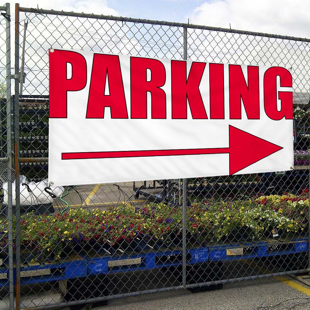 Vinyl Banner Multiple Sizes Parking Outdoor Advertising Printing C Business