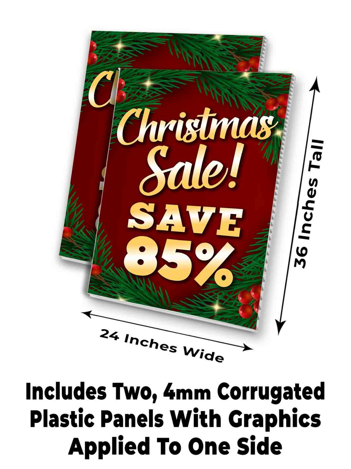 CHRISTMAS SALE SAVE 85% Signicade 24×36 A Frame Sidewalk Sign Double Sided