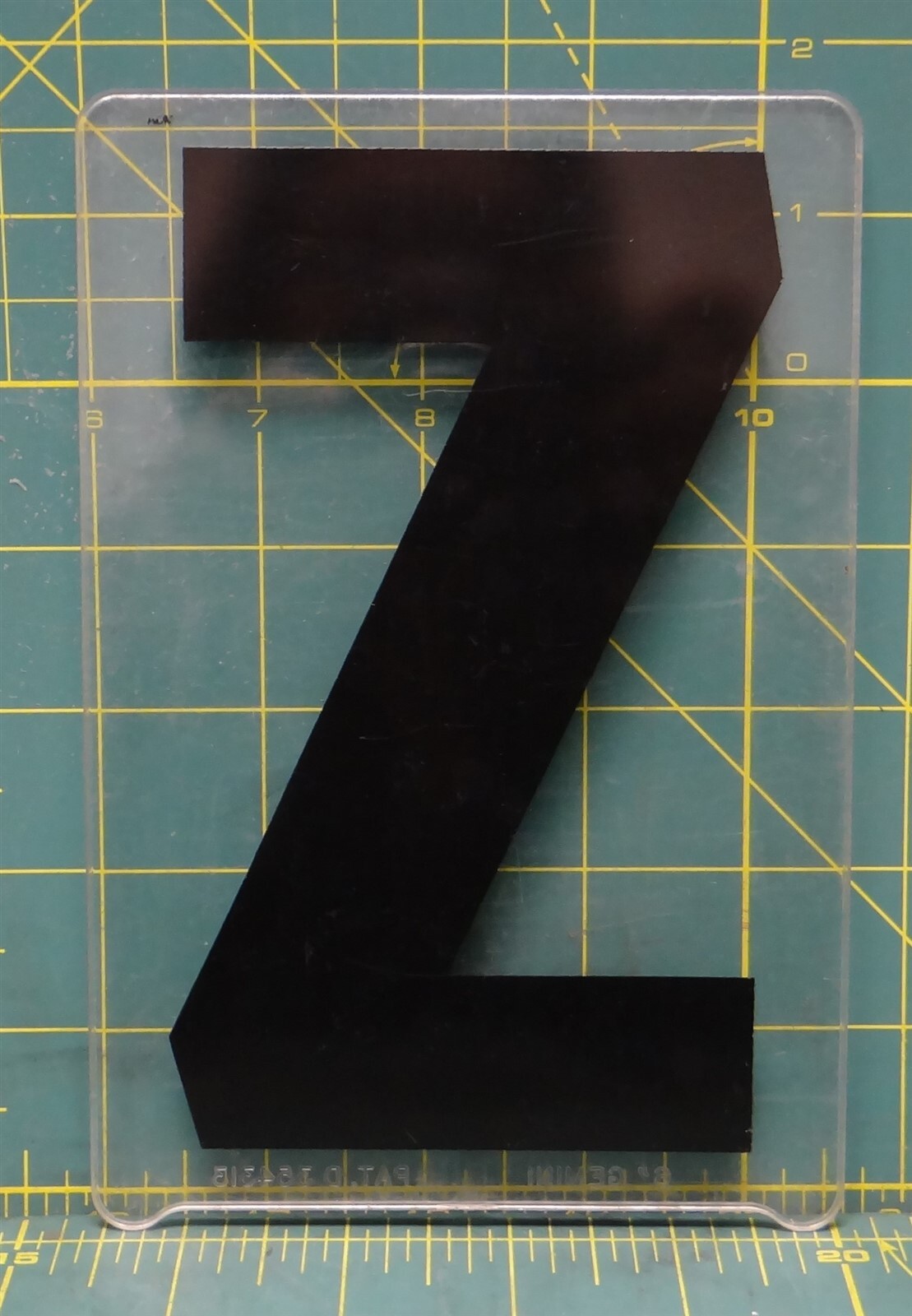 (Z) 7&Prime; x 4-1/2&Prime; Acrylic Wagner Zip-Change Marquee Sign Changeable Letter