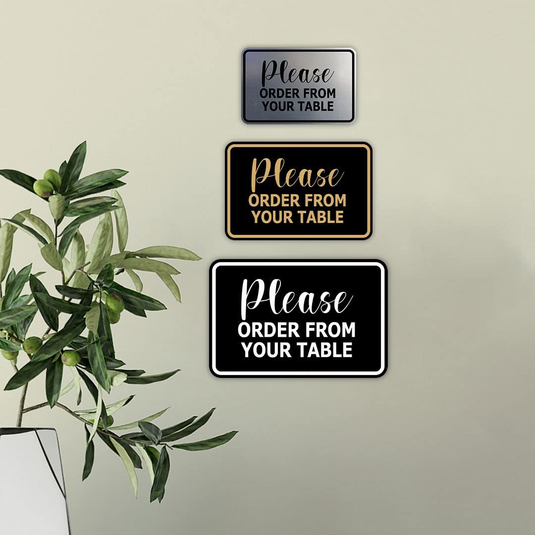 Signs ByLITA Classic Framed, Please Order From Your Table Wall or Door Sign