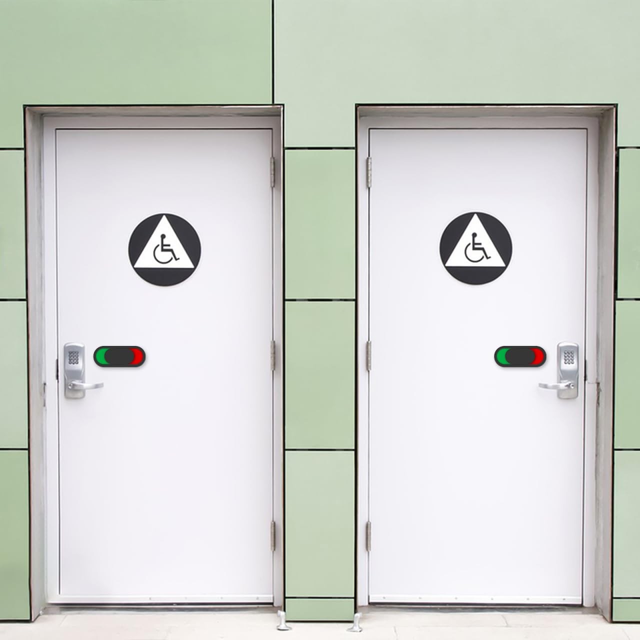 8 PCS 1.55×0.62×0.5 Inch Vacant Occupied Sliding Privacy Sign Door Indicator