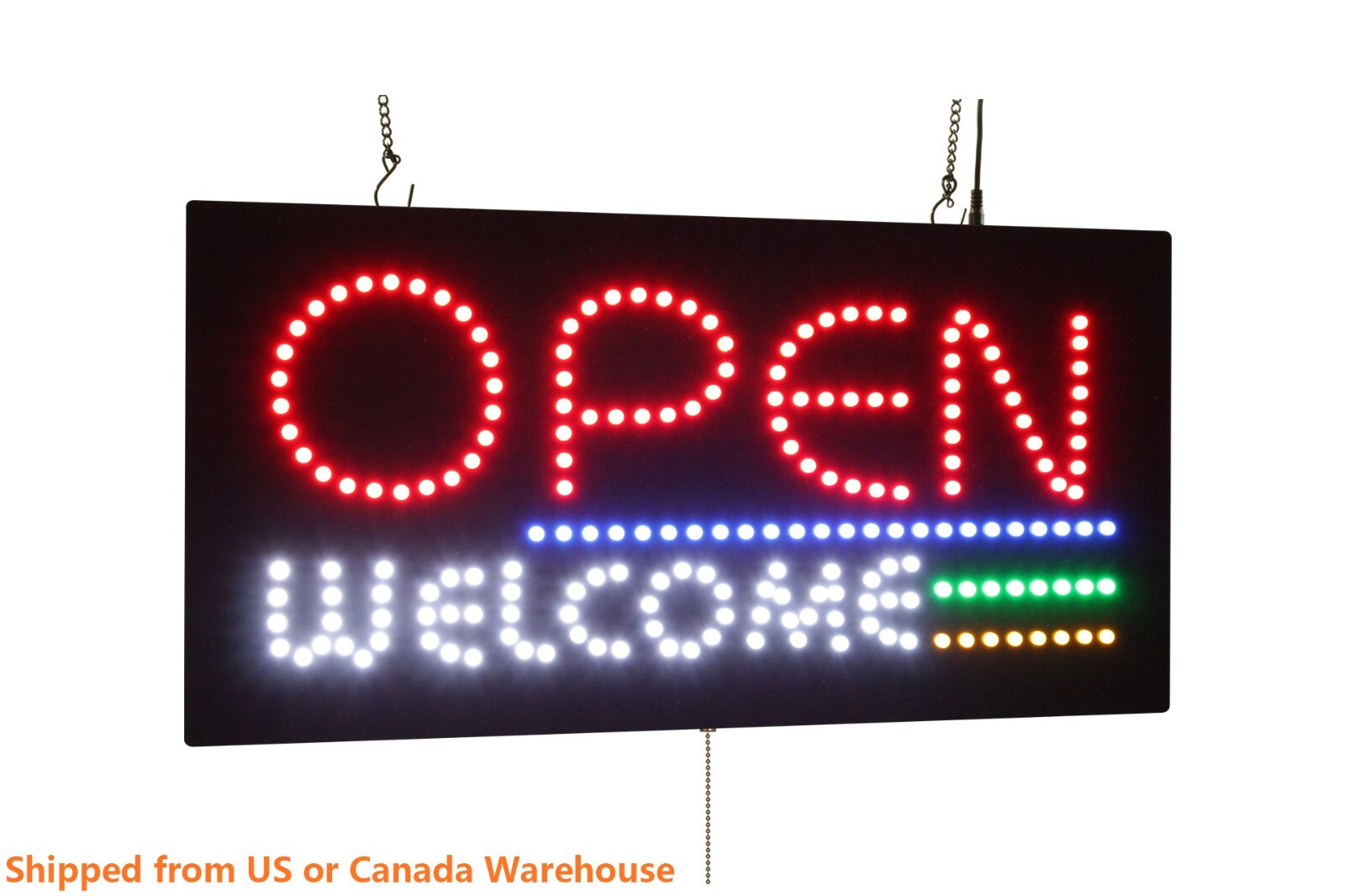 Open Welcome Sign Neon Sign LED Open Sign Store Sign Business Sign Window Sign