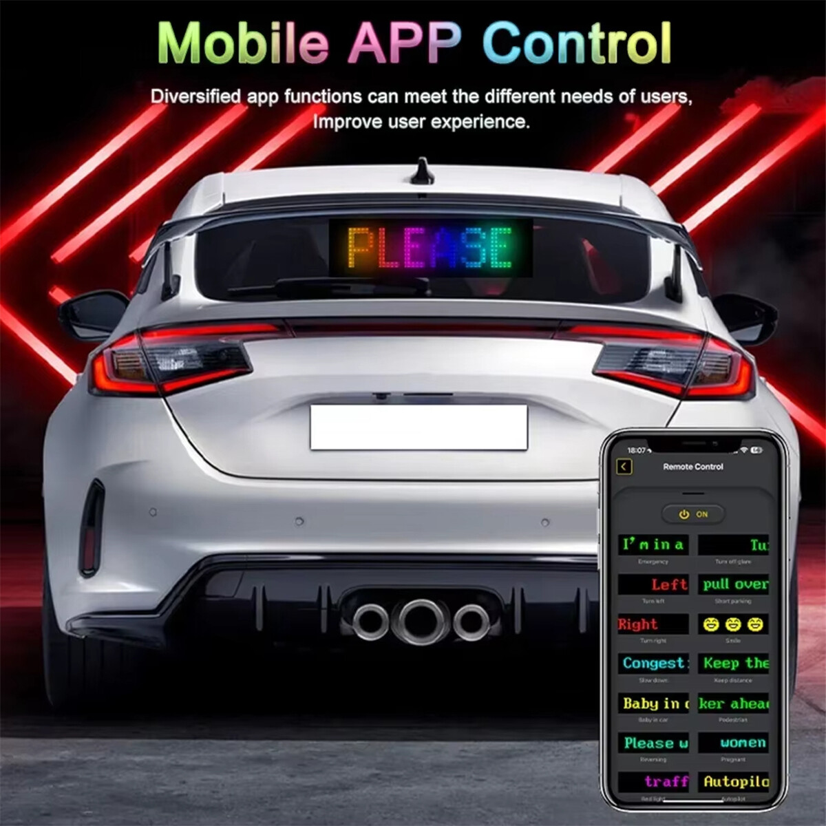 App Control Led Matrix Panel Diy Flexible Pixel Indoor Bluetooth Smart For Wall