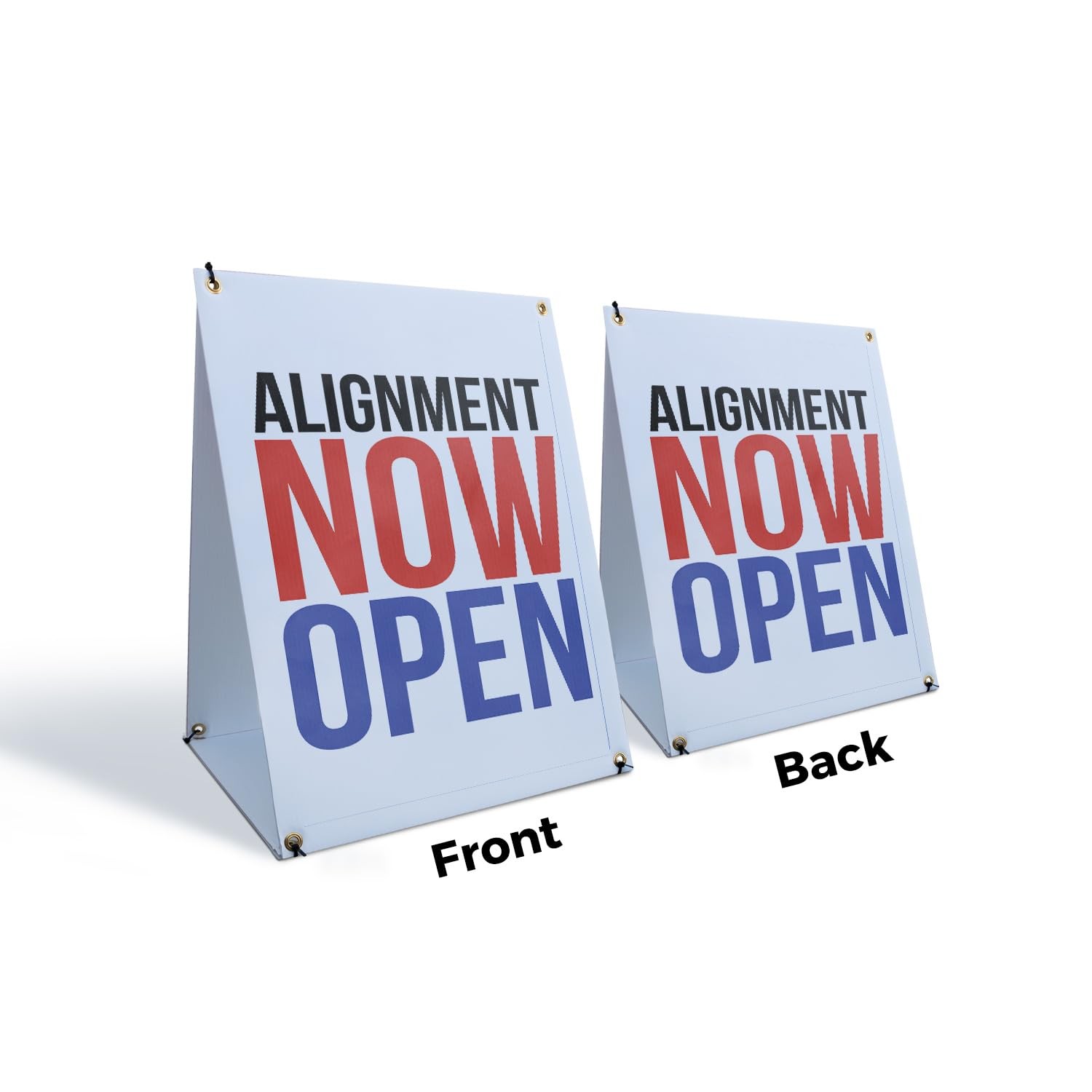 Signmission Alignment Now Open Sidewalk Sign 24 Inch X 36 Inch A-Frame Images