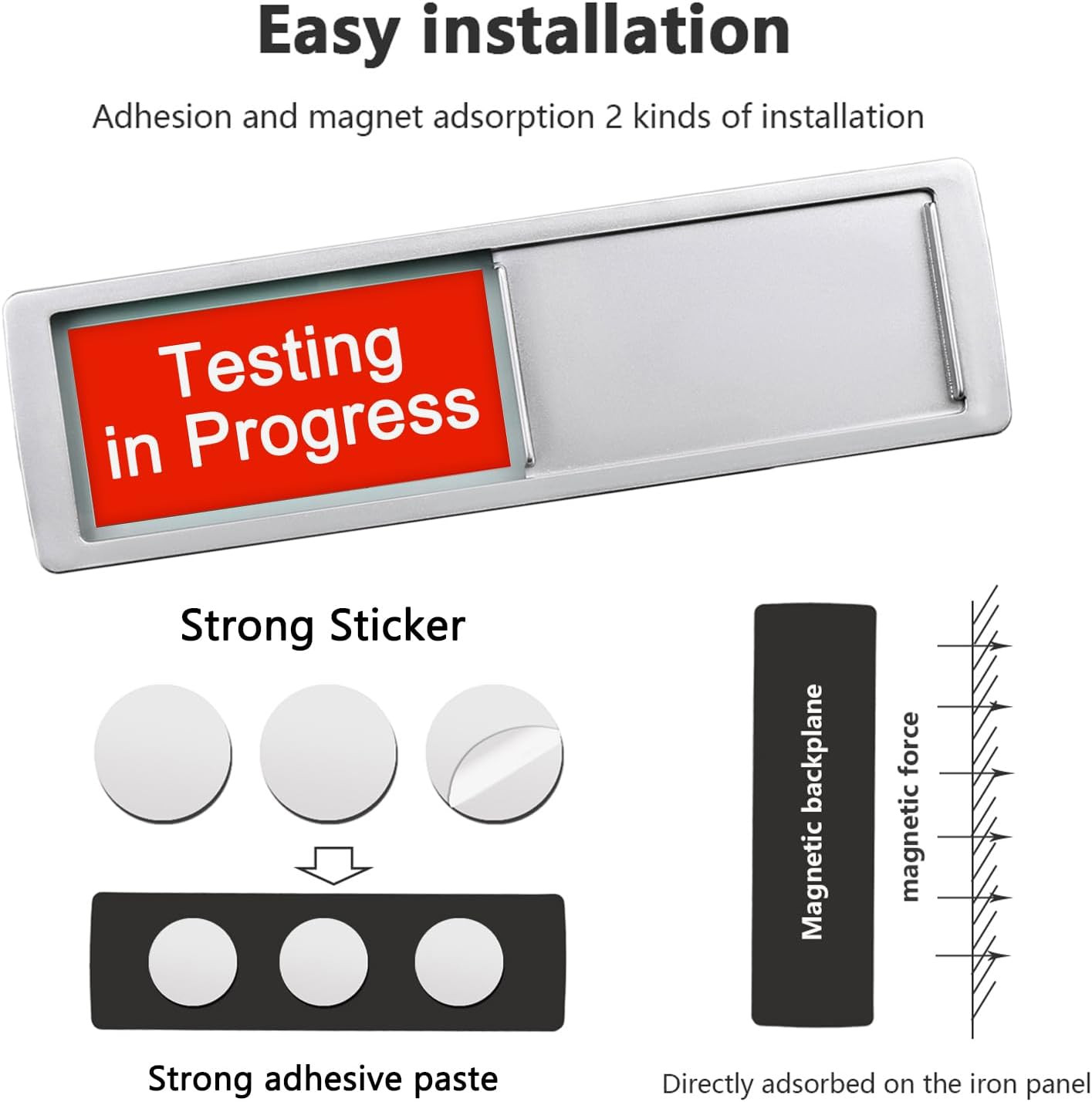 Testing in Progress/Available Sign,Do Not Disturb Door Indicator for Labs, Resea