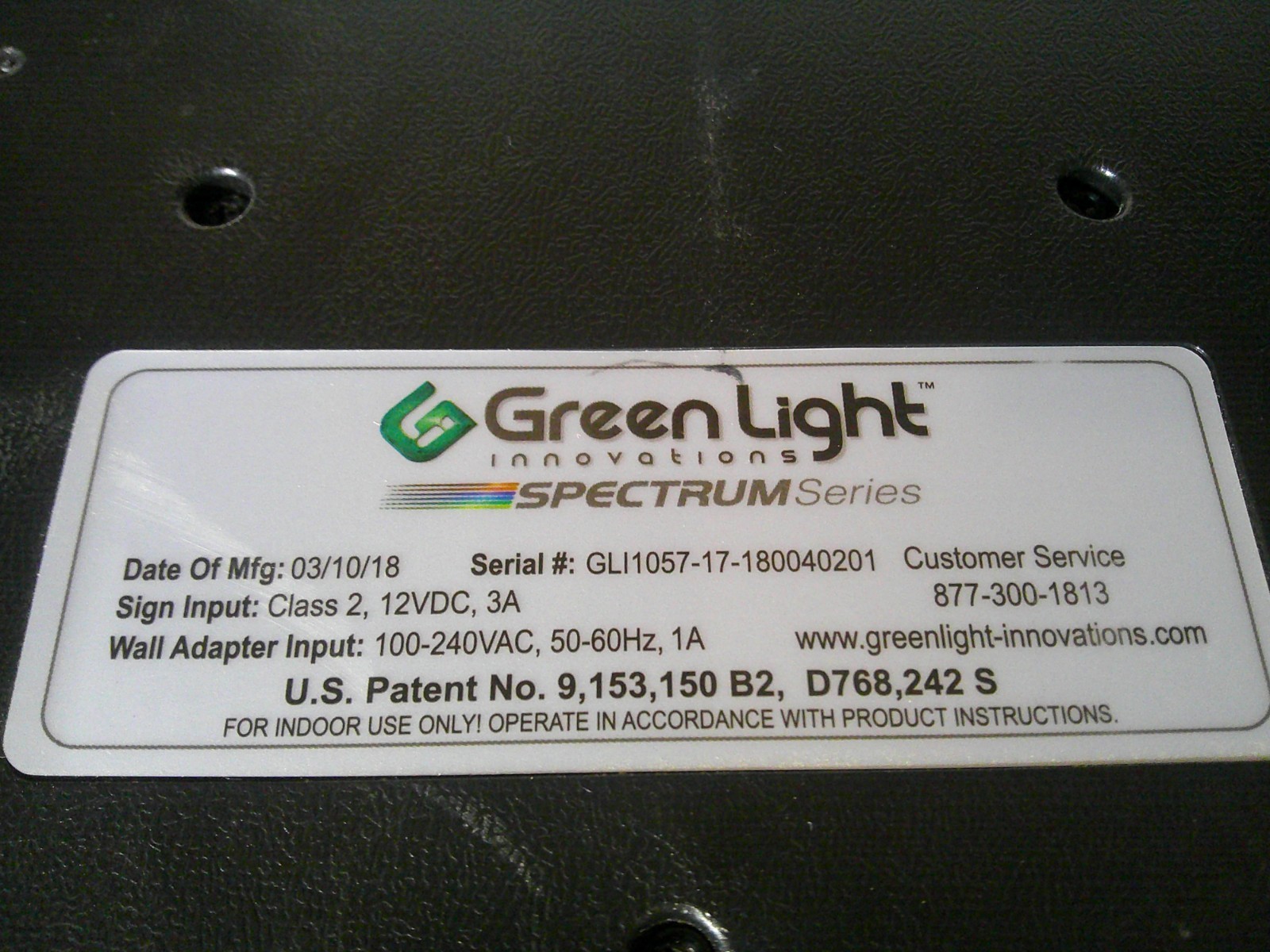 Greenlight Innovations Open Sign Spectrum Series with Remote ~ Business Hours ~