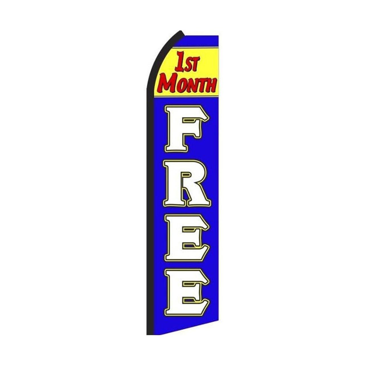 1St Month Free Swooper Flutter Feather Flag | 3ft W x 11.5ft Tall