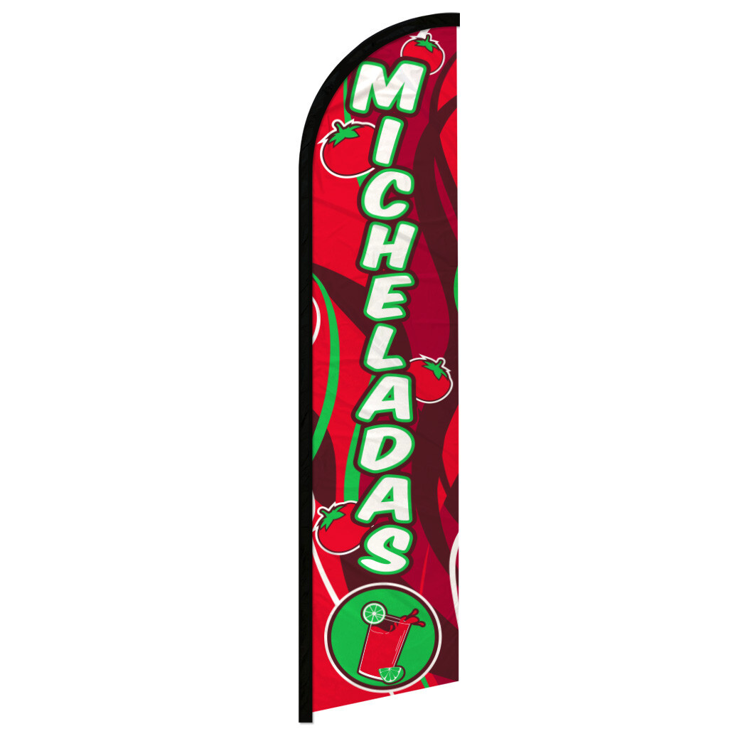 Micheladas Windless Advertising Swooper Flag Concessions Drinks