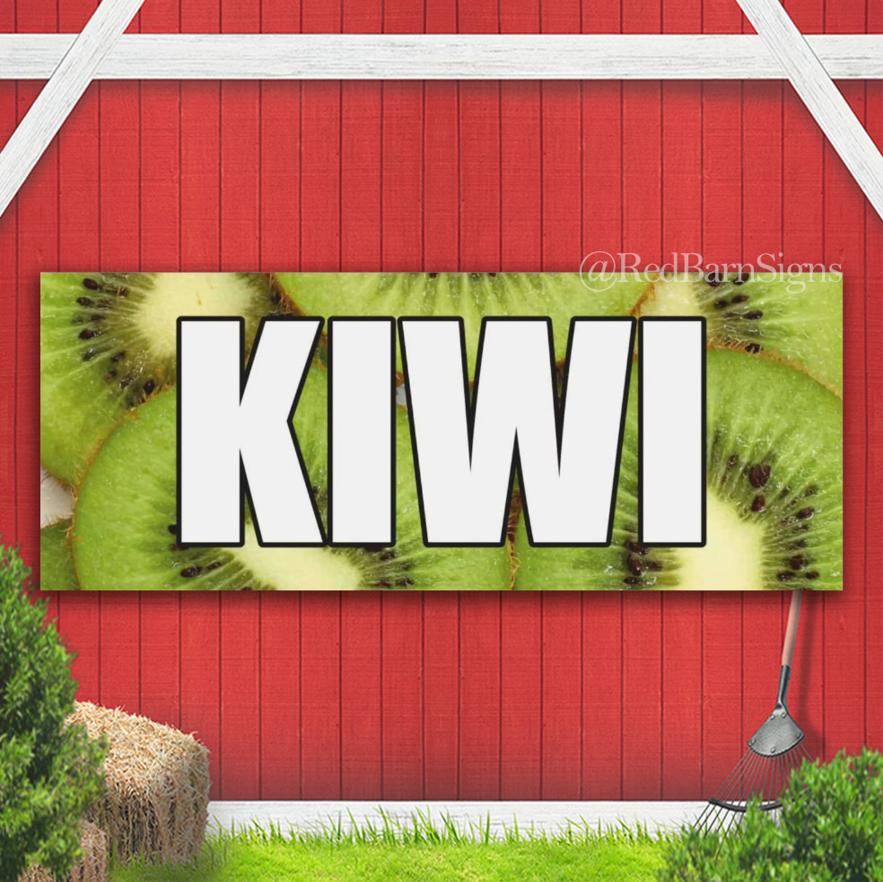 Kiwi Advertising fresh fruits berry vegetables farm fresh Indoor Outdoor Banner