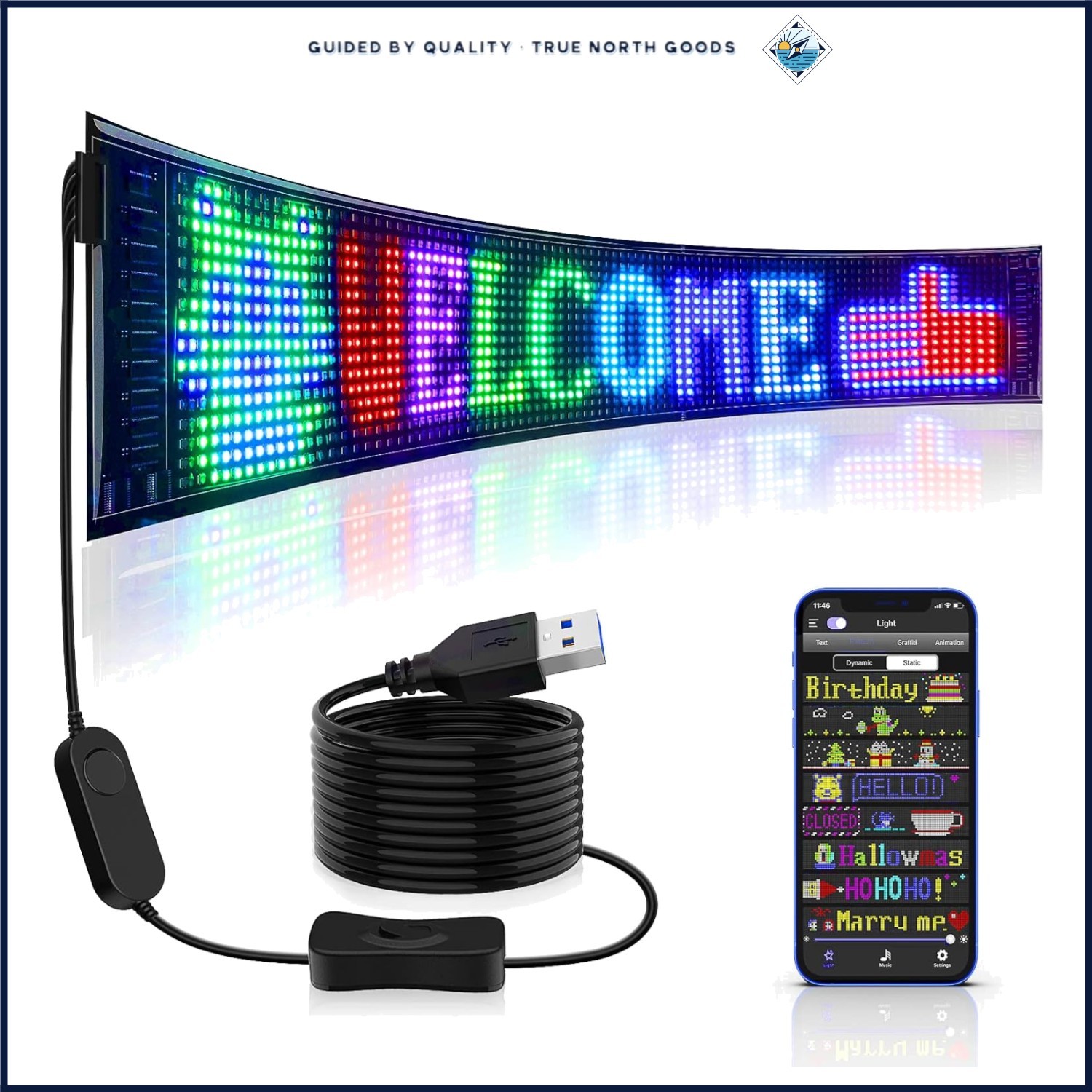 Perfect Father&rsquo;s Day Gift: Customizable LED Store Sign with App Control