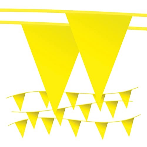 Pennant Banner Flags – OSHA 500lb Safety Rooftop Flagging Traffic Party & Eve…