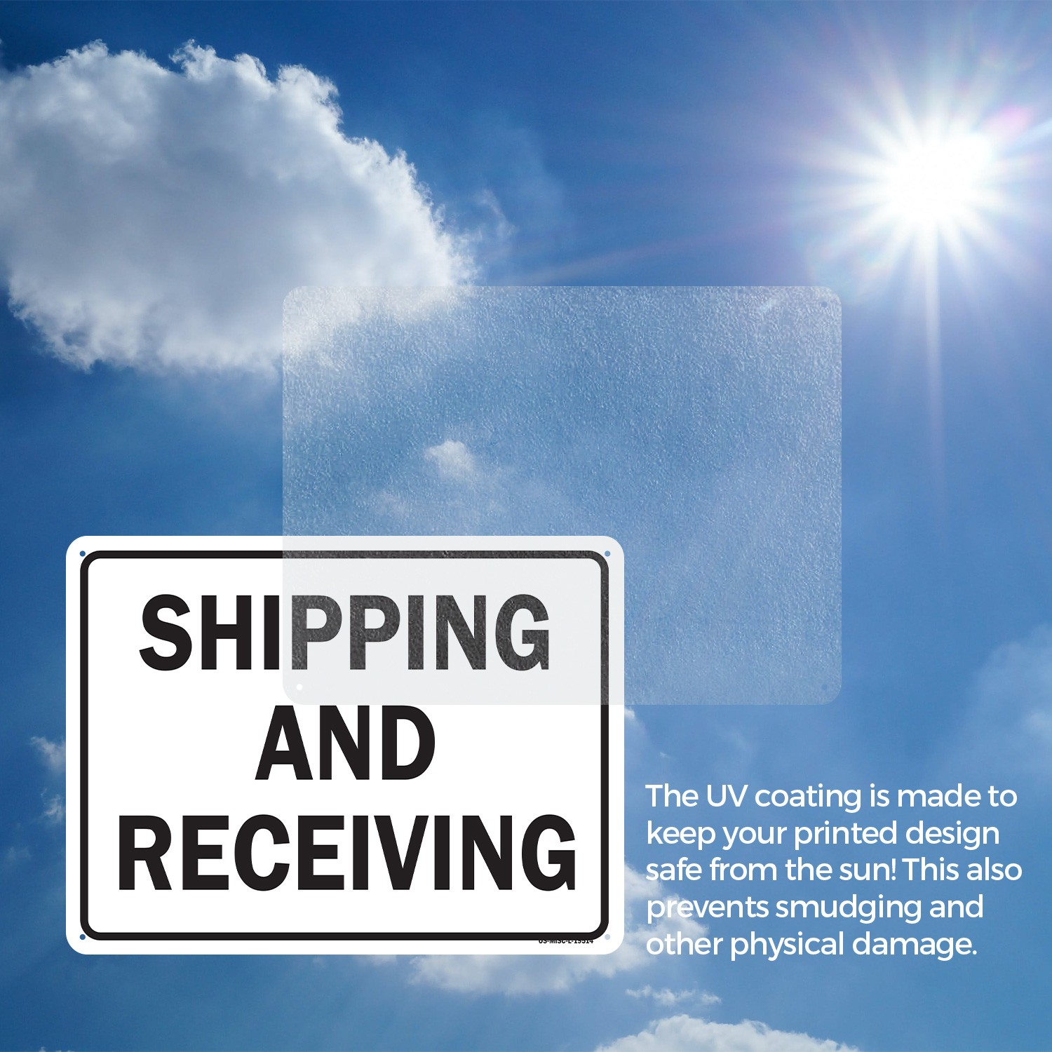 Shipping Receiving 2 OSHA Sign Metal, Plastic, Or Decal – 5 or 10 Pack
