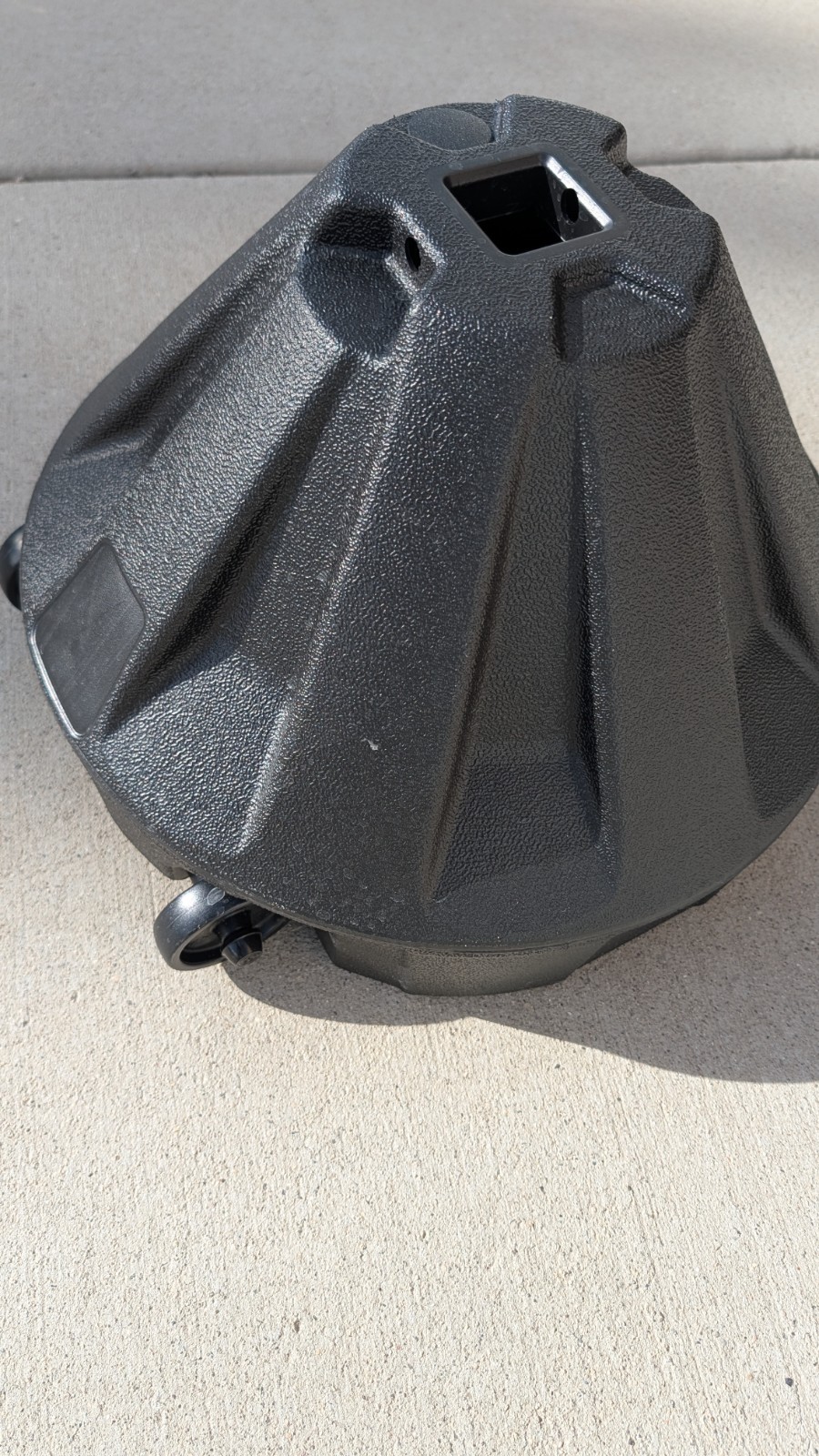 Plasticade Roll-A-Post Portable Sign Base, 18&Prime;, Plastic, Black 🔥New🔥