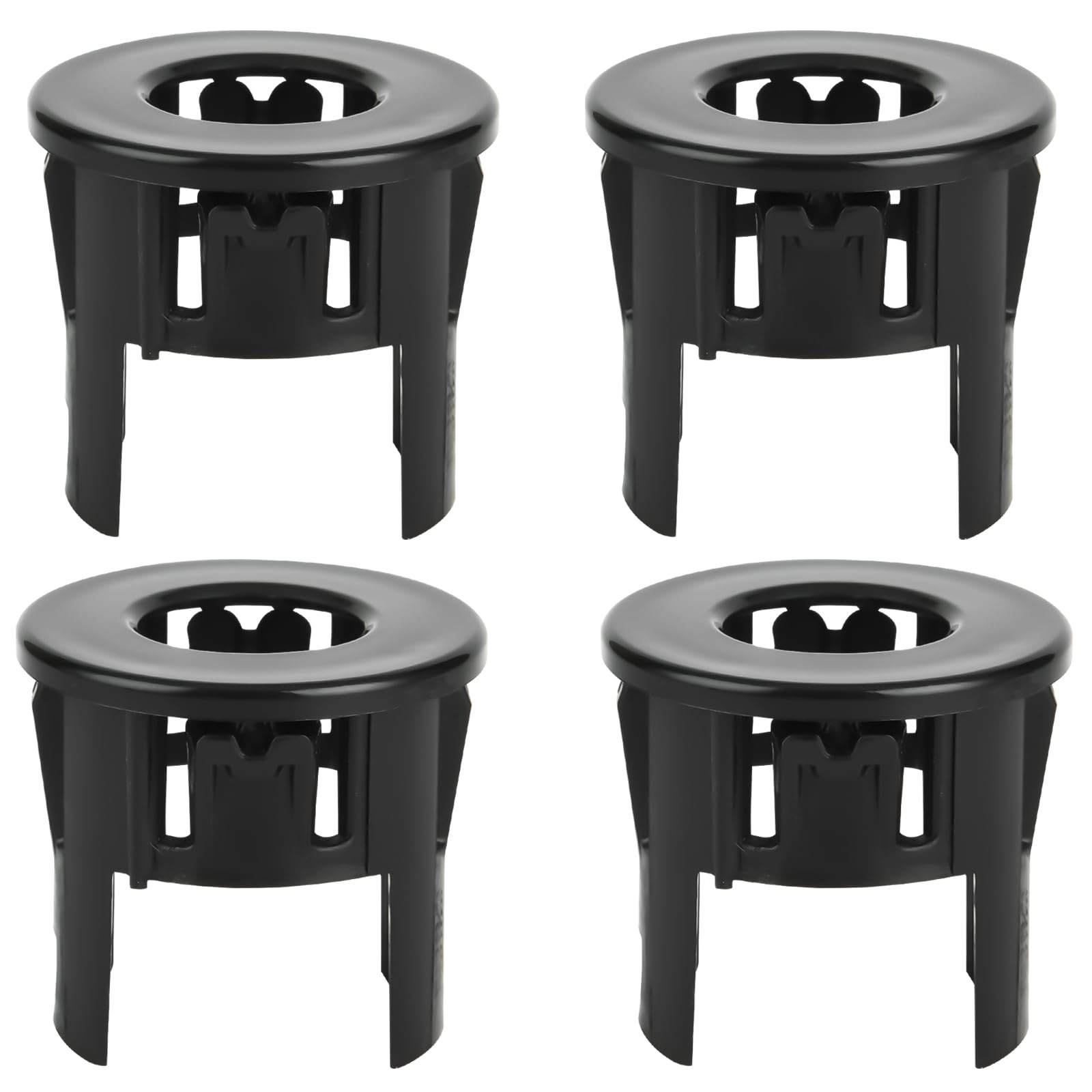 Replacement for Parking Aid Assist Sensor Bracket 4 Pcs, Gloss Black