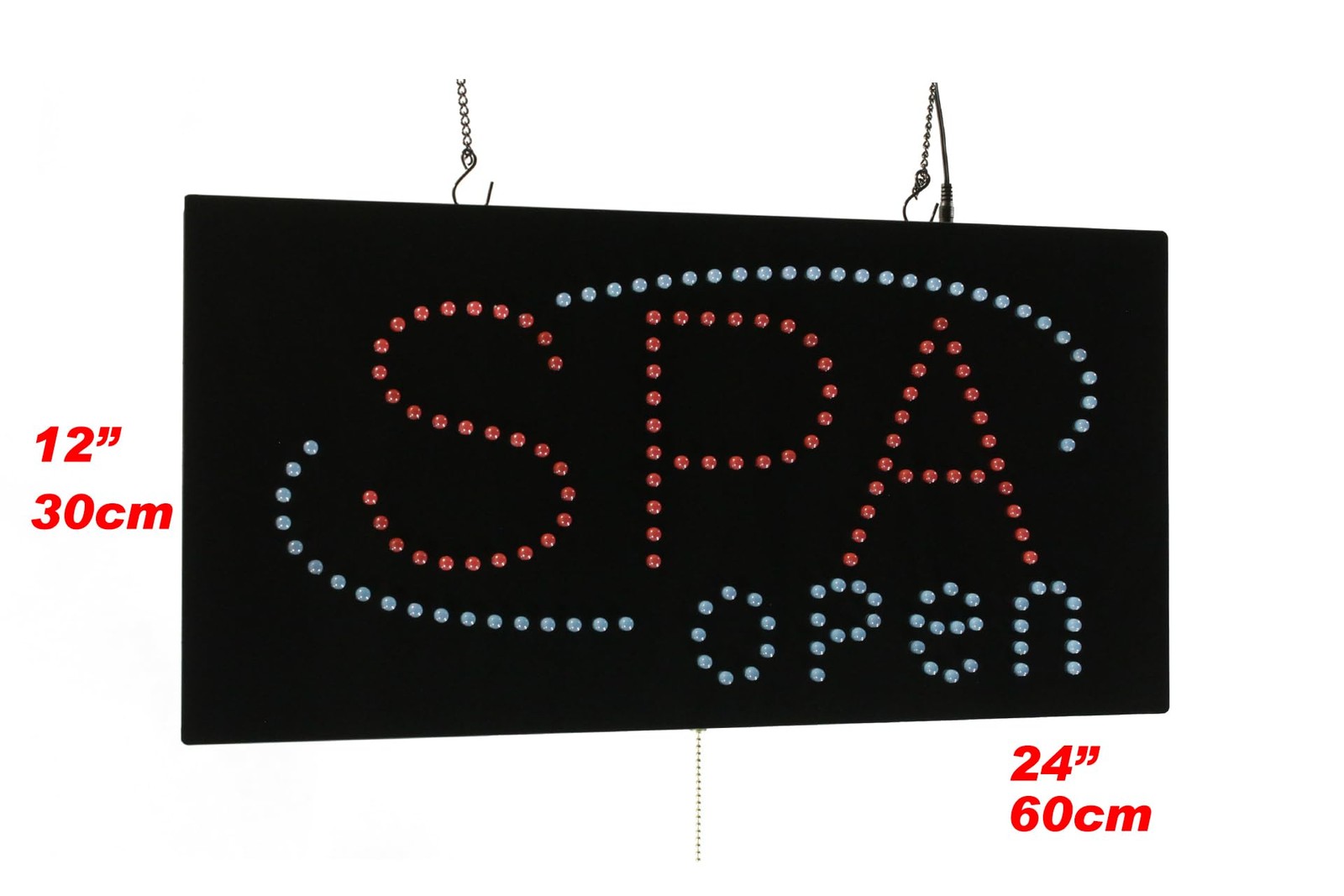 SPA open Sign, 24&Prime;x12&Prime;, 60x30cm, , LED, Neon, Florescent, Signage, Signboard,…
