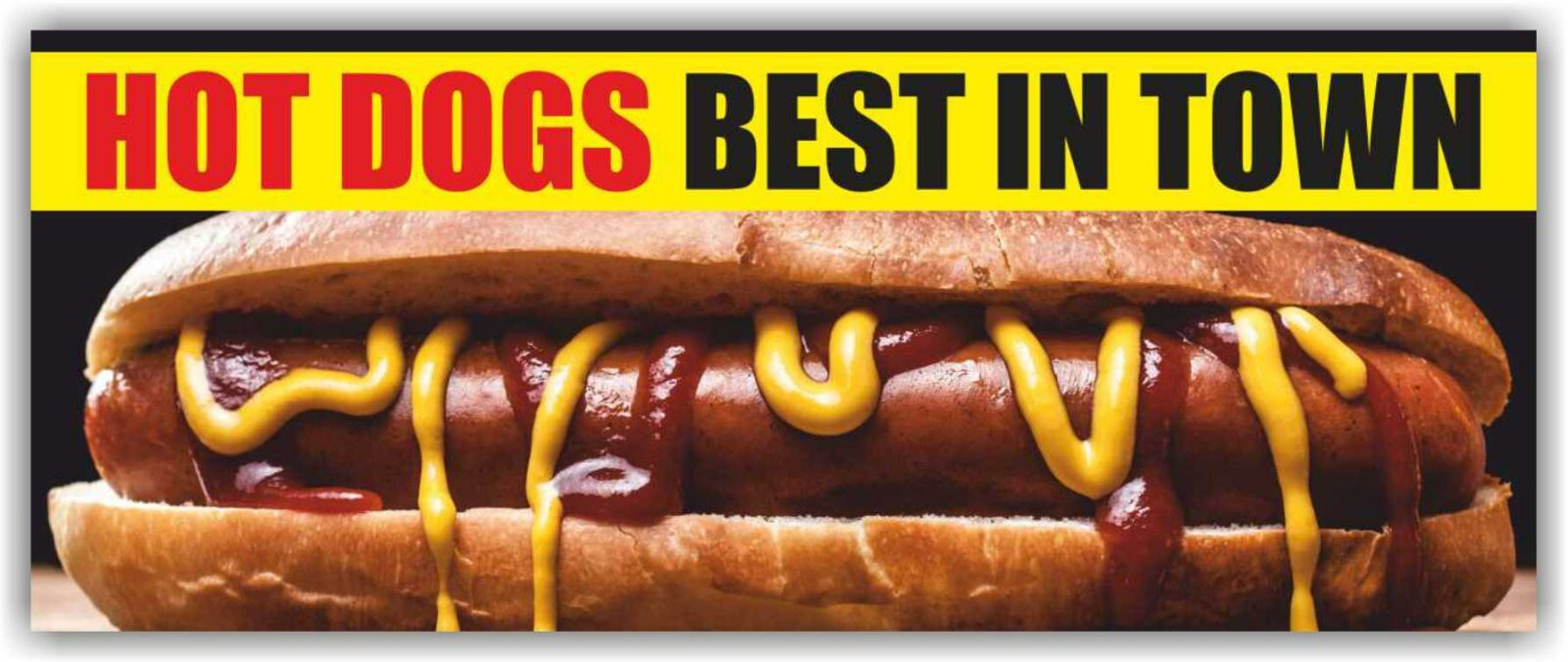 HOT DOGS Advertising Banner Vinyl Mesh Sign coffee hot sausage chili ketchup bar