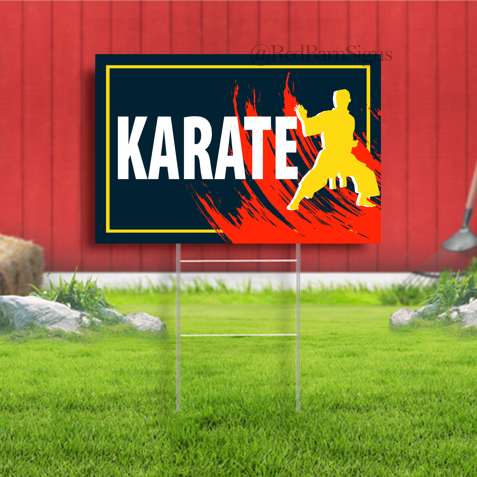 Karate Coroplast Sign Plastic Indoor Outdo FREE SHIPPING