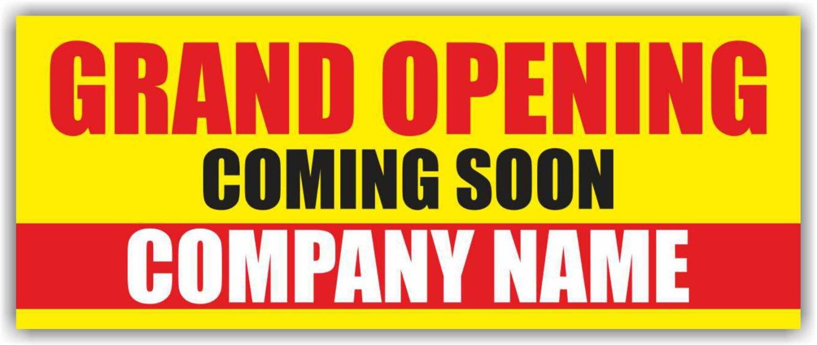 GRAND OPENING Advertising Banner Vinyl Mesh Sign COMING SOON COMPANY NAME open