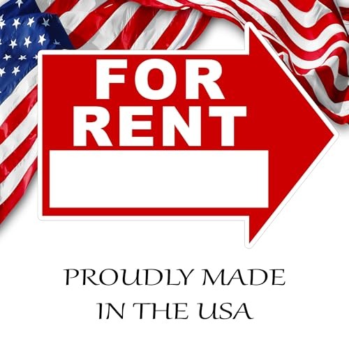 Large Huge For Rent Yard Arrows Yard Sign Double Sided With Stake Large 16 In…