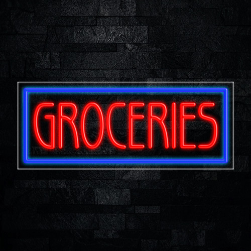 Groceries LED Neon Sign 30&Prime;L x 12&Prime;H #31417