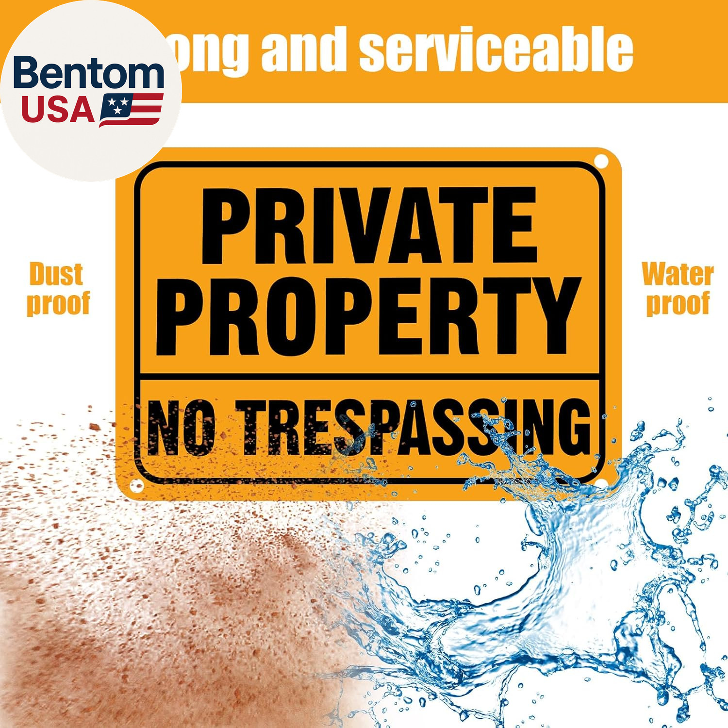 12Pcs No Trespassing Private Property Signs Metal Reflective Aluminum No Trespas
