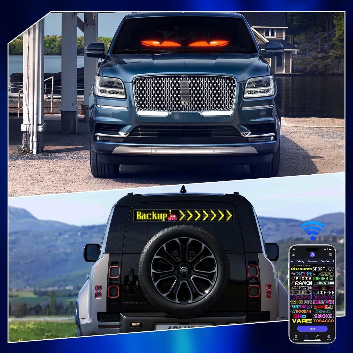 Portable 58&Prime;x8&Prime; Bluetooth LED Sign – Perfect for Promotions and Festivals