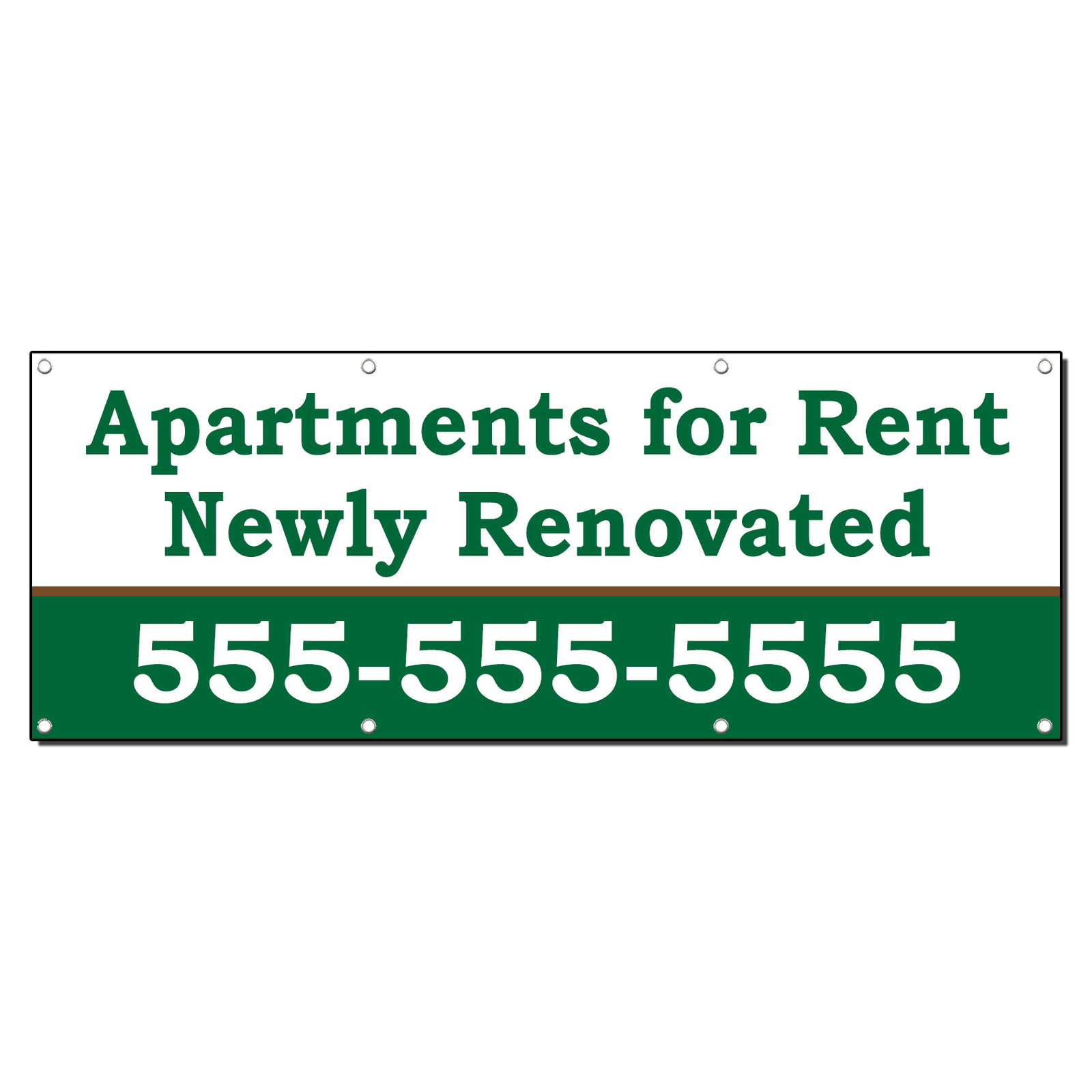 Apartments For Rent Newly Renovated Custom Vinyl Banner Sign With Grommets