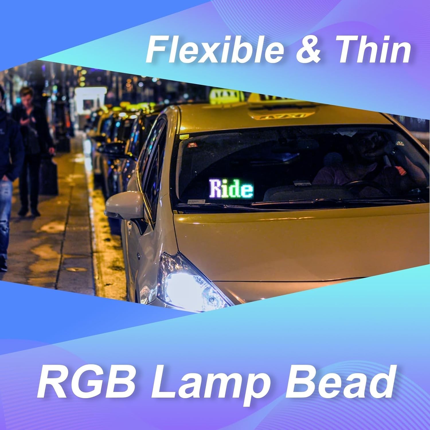 Flexible Waterproof LED Sign for Cars – Bluetooth App & Customizable Display