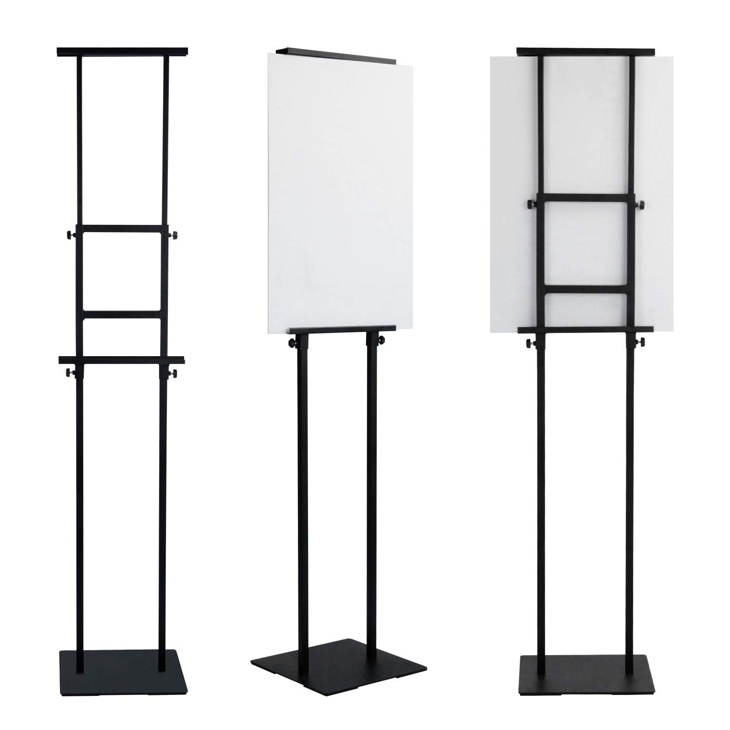 Klvied Heavy Duty Poster Stand with Non-Slip Mat Base, Adjustable Pedestal Si…