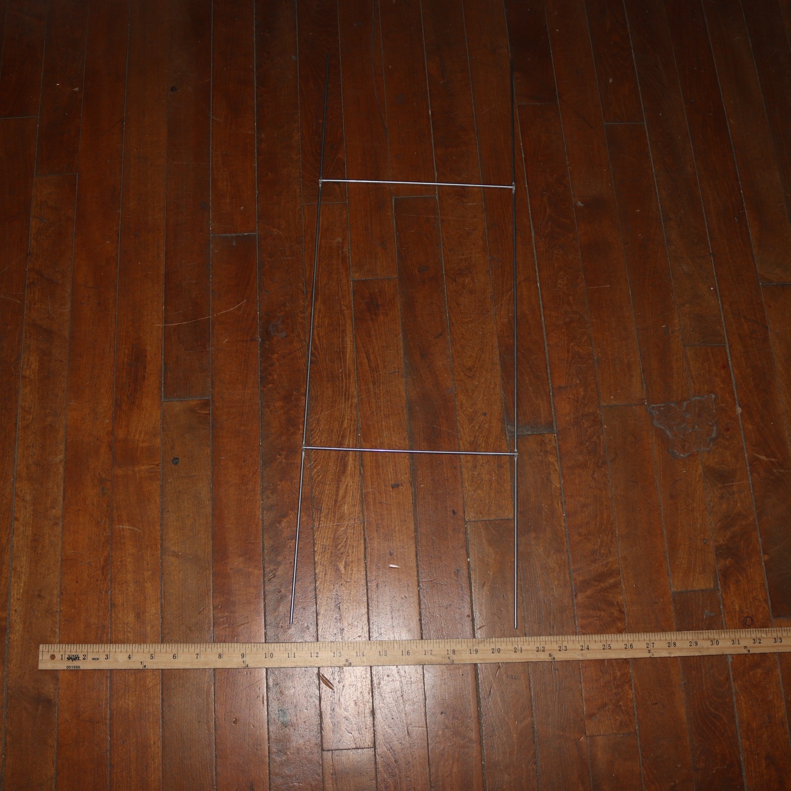 Sturdy H Frame Wire Step Stake Metal Silver 10&Prime; x 30&Prime; for Yard Sign