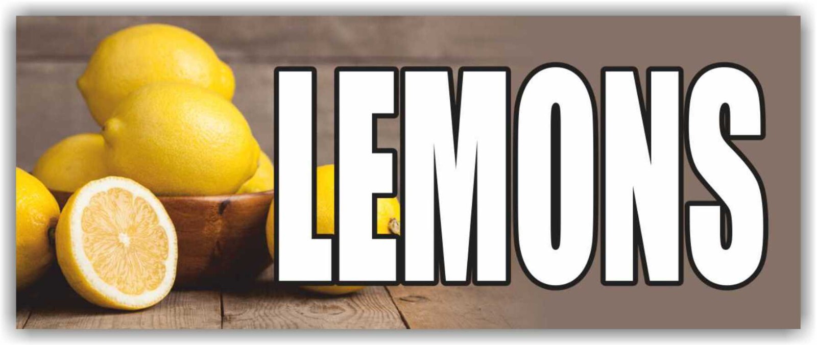 Lemons Advertising Banner Vinyl Mesh Sign fruit vegetable berry farm fresh