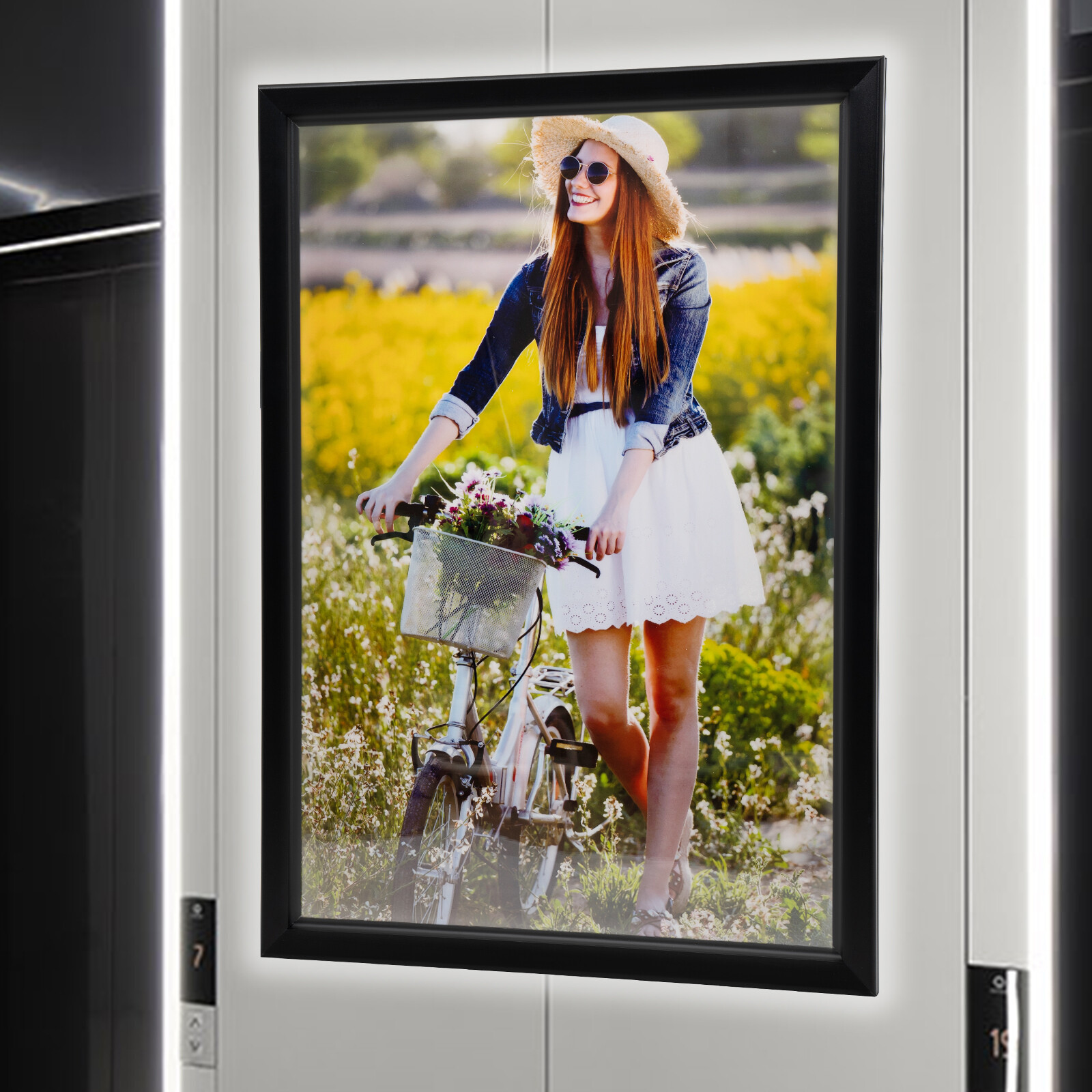 27×40 » LED Poster Movie Frame Backlit Light Box Advertising Sign Display 40*27&Prime;