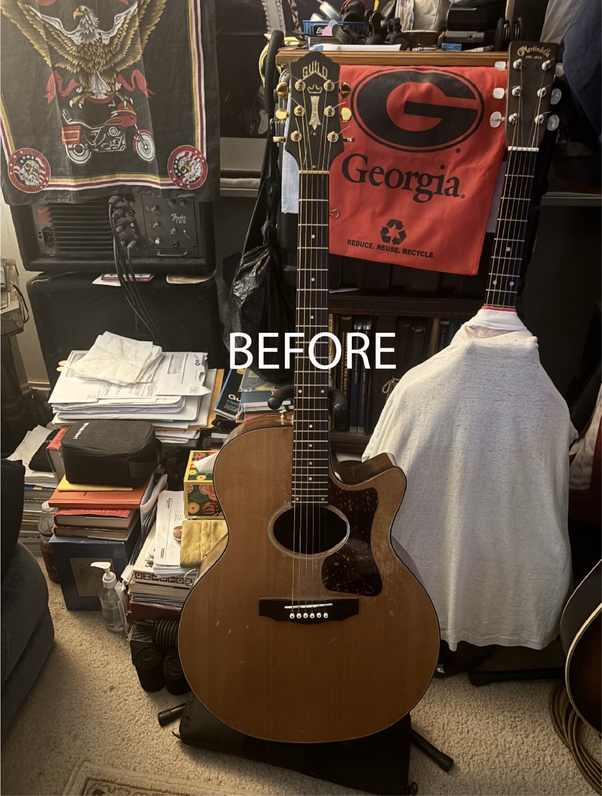 Guitar Replication of Your Guitar. Tabletop Piece. Send Picture for your own